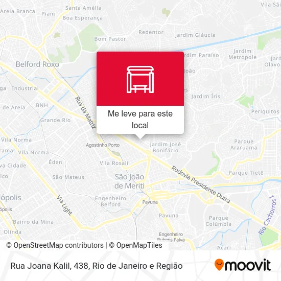 Rua Joana Kalil, 438 mapa
