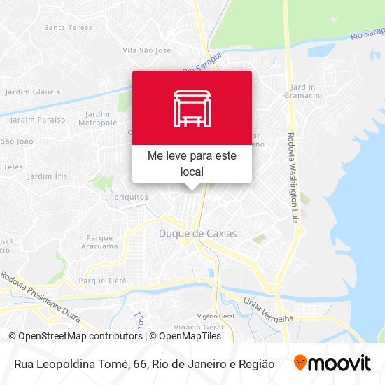 Rua Leopoldina Tomé, 66 mapa