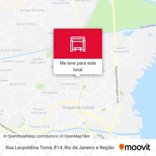 Rua Leopoldina Tomé, 814 mapa