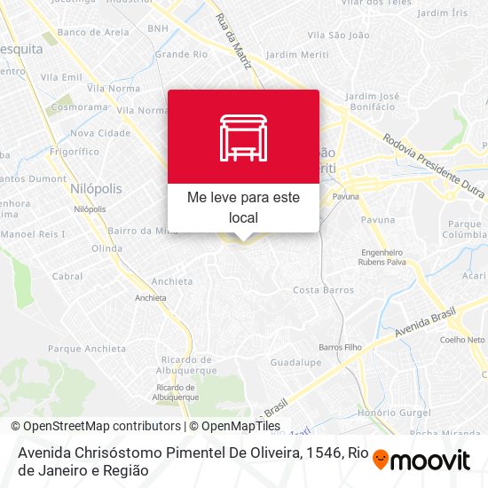 Avenida Chrisóstomo Pimentel De Oliveira, 1546 mapa