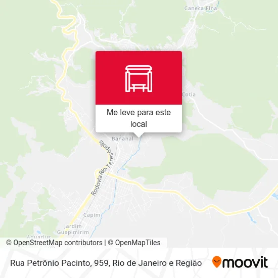 Rua Petrônio Pacinto, 959 mapa
