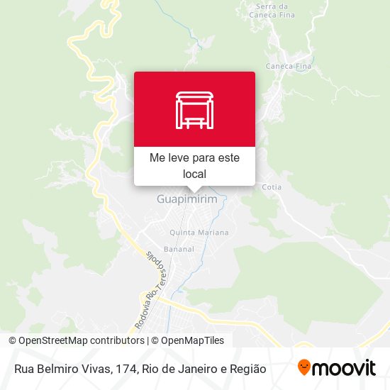 Rua Belmiro Vivas, 174 mapa