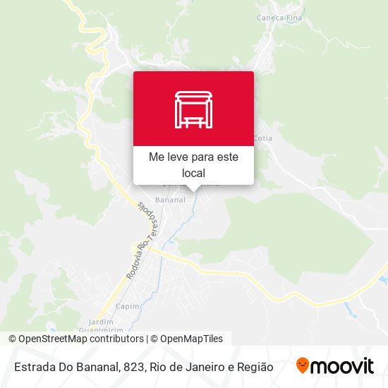 Estrada Do Bananal, 823 mapa