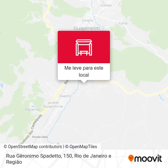 Rua Gêronimo Spadetto, 150 mapa
