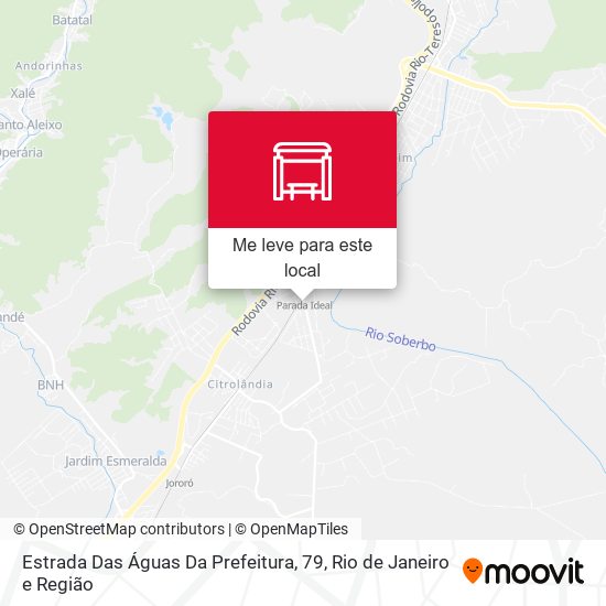 Estrada Das Águas Da Prefeitura, 79 mapa