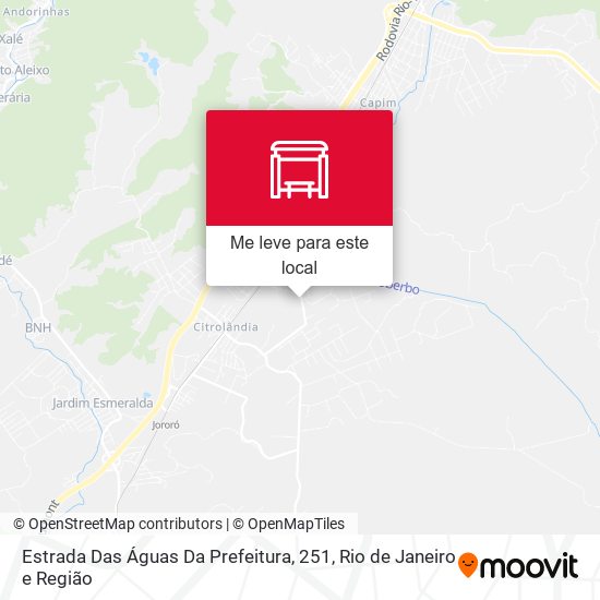 Estrada Das Águas Da Prefeitura, 251 mapa