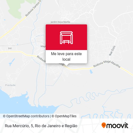 Rua Mercúrio, 5 mapa