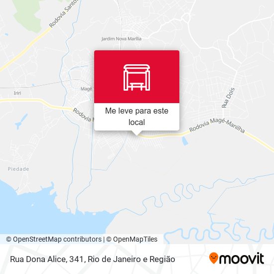 Rua Dona Alice, 341 mapa