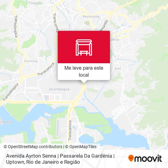 Avenida Ayrton Senna | Passarela Da Gardênia | Uptown mapa