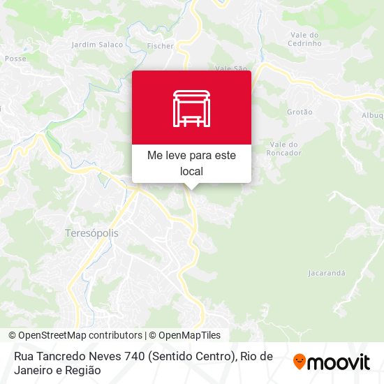 Rua Tancredo Neves 740 (Sentido Centro) mapa