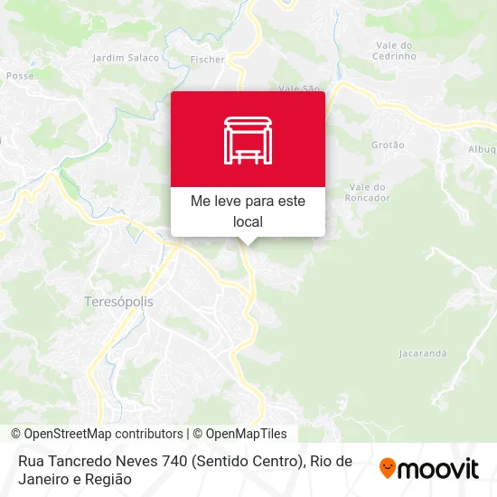 Rua Tancredo Neves 740 (Sentido Centro) mapa
