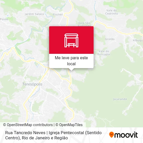 Rua Tancredo Neves | Igreja Pentecostal (Sentido Centro) mapa