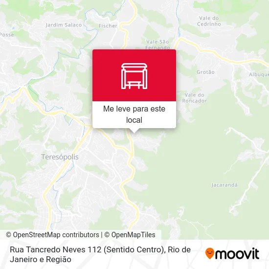 Rua Tancredo Neves 112 (Sentido Centro) mapa