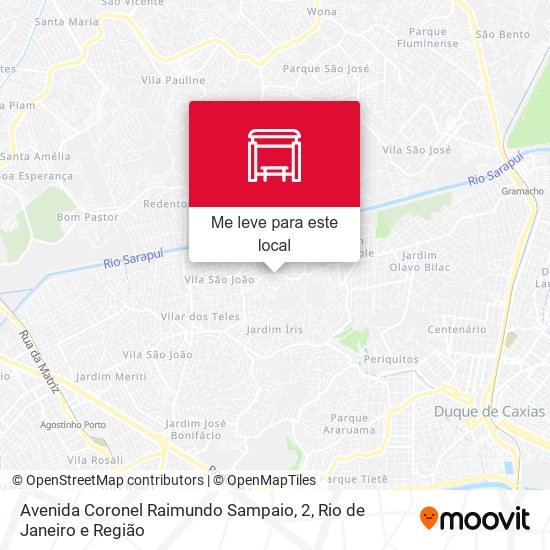Avenida Coronel Raimundo Sampaio, 2 mapa