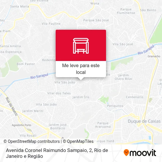 Avenida Coronel Raimundo Sampaio, 2 mapa