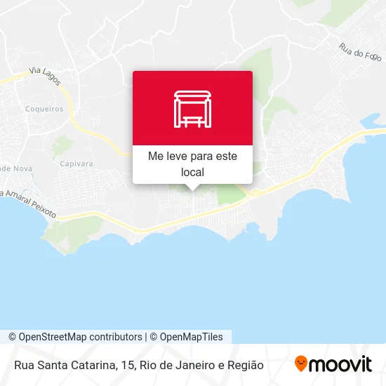 Rua Santa Catarina, 15 mapa