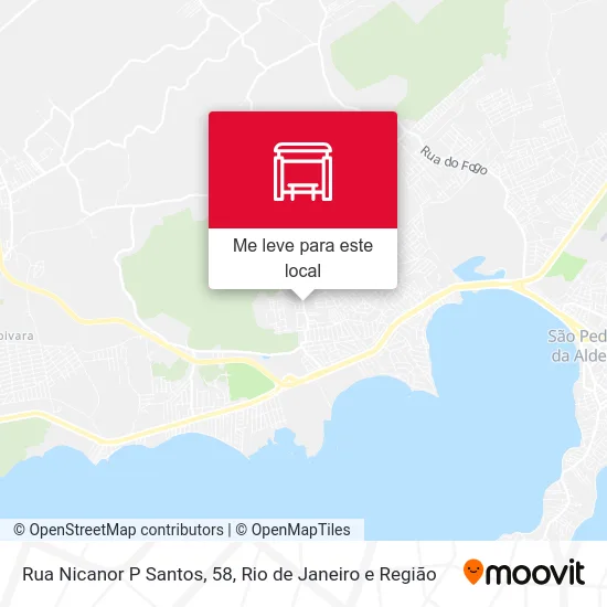 Rua Nicanor P Santos, 58 mapa