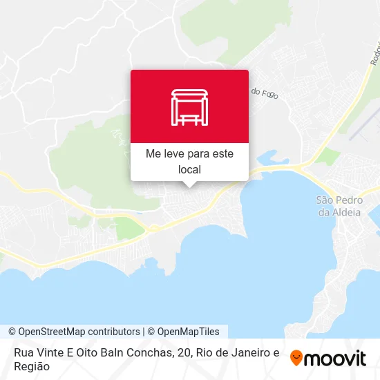 Rua Vinte E Oito Baln Conchas, 20 mapa