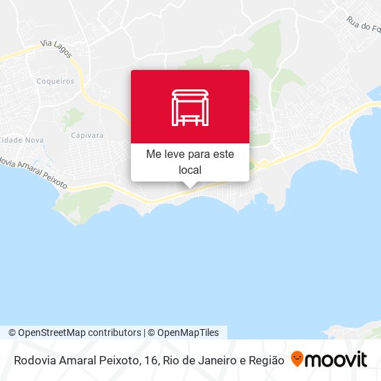 Rodovia Amaral Peixoto, 16 mapa