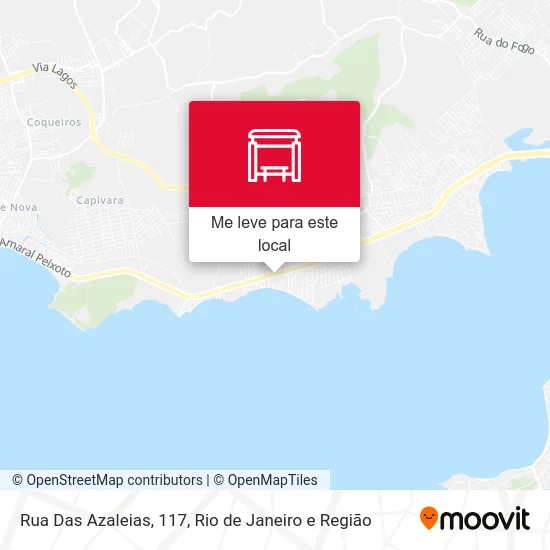 Rua Das Azaleias, 117 mapa