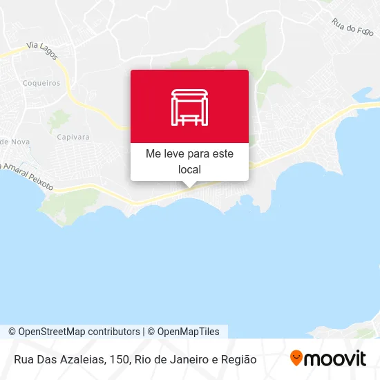 Rua Das Azaleias, 150 mapa