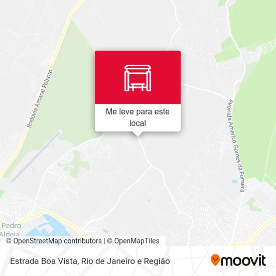 Estrada Boa Vista mapa