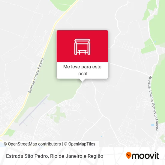 Estrada São Pedro mapa