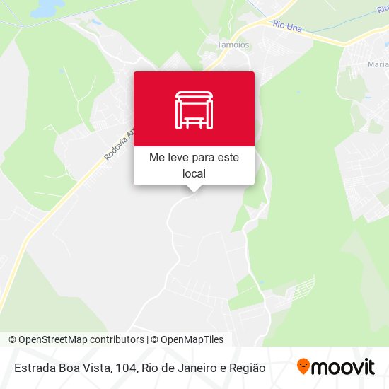 Estrada Boa Vista, 104 mapa