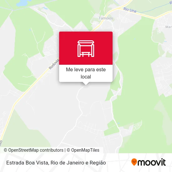 Estrada Boa Vista mapa