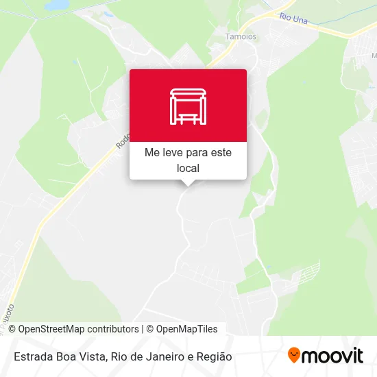 Estrada Boa Vista mapa