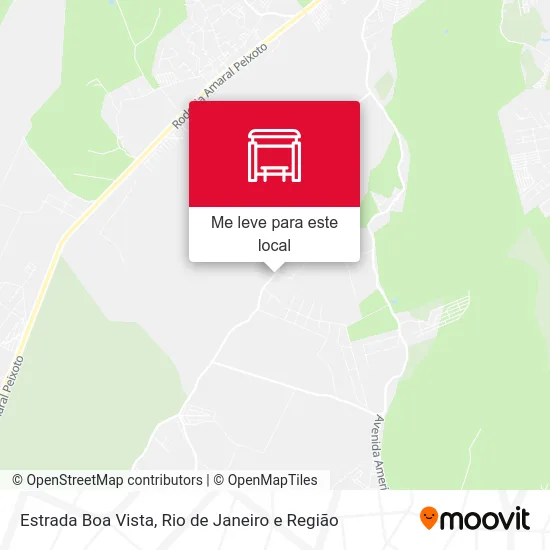 Estrada Boa Vista mapa