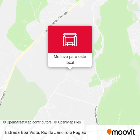 Estrada Boa Vista mapa