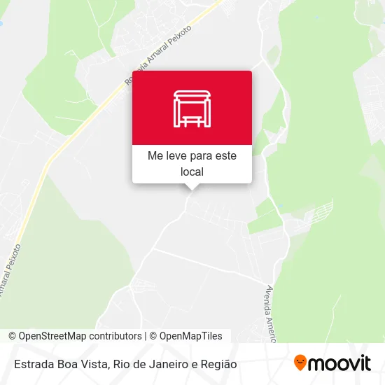 Estrada Boa Vista mapa