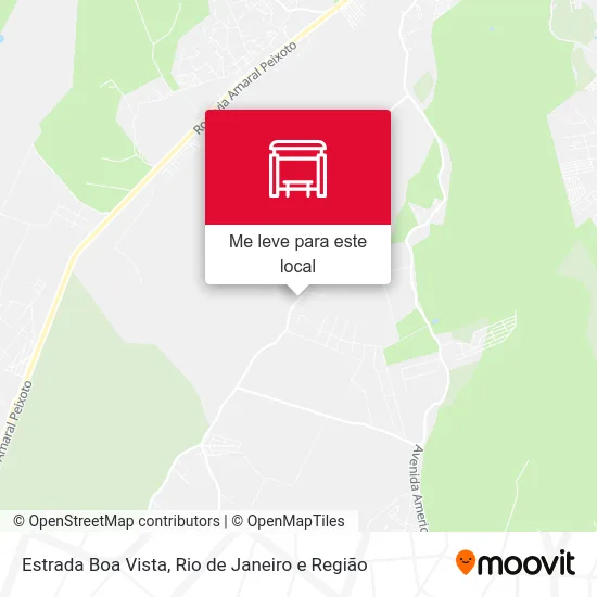 Estrada Boa Vista mapa