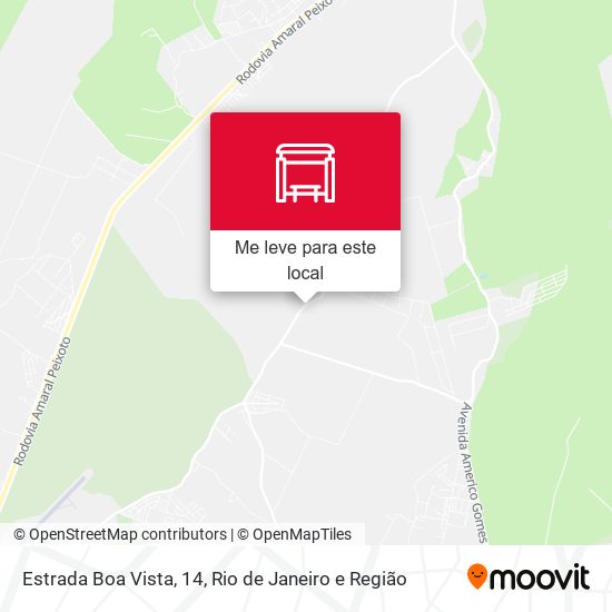 Estrada Boa Vista, 14 mapa