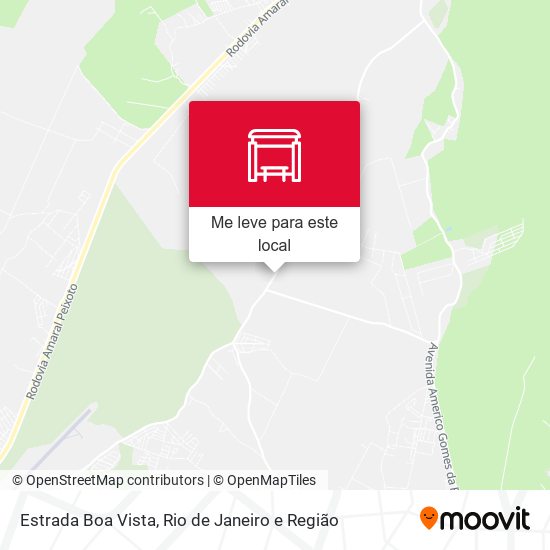 Estrada Boa Vista mapa