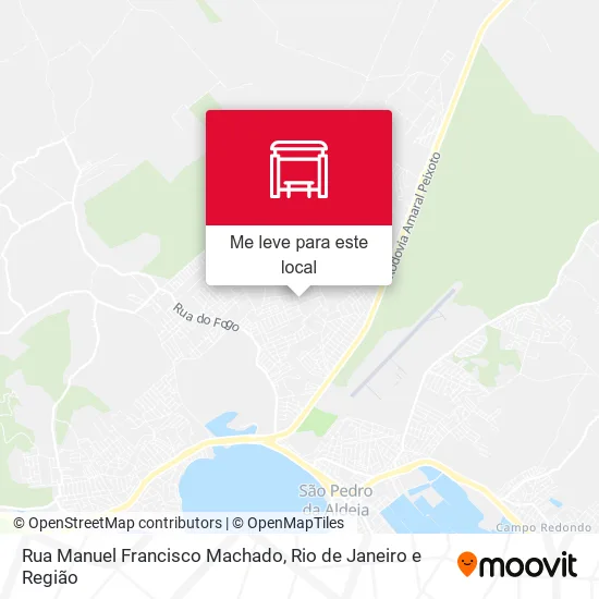 Rua Manuel Francisco Machado mapa