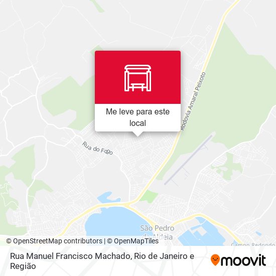 Rua Manuel Francisco Machado mapa