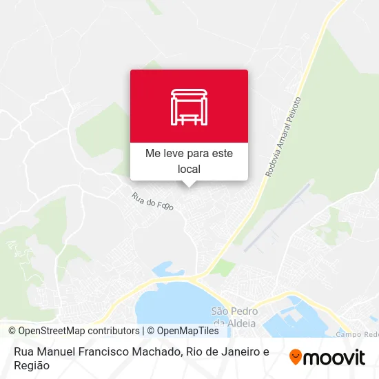 Rua Manuel Francisco Machado mapa