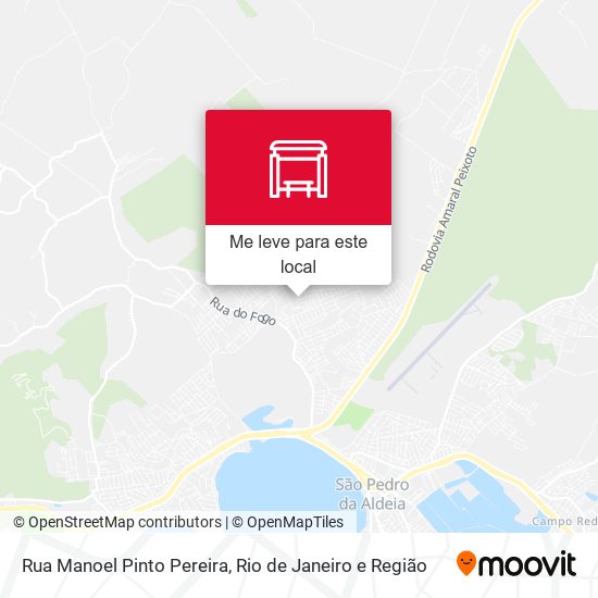 Rua Manoel Pinto Pereira mapa