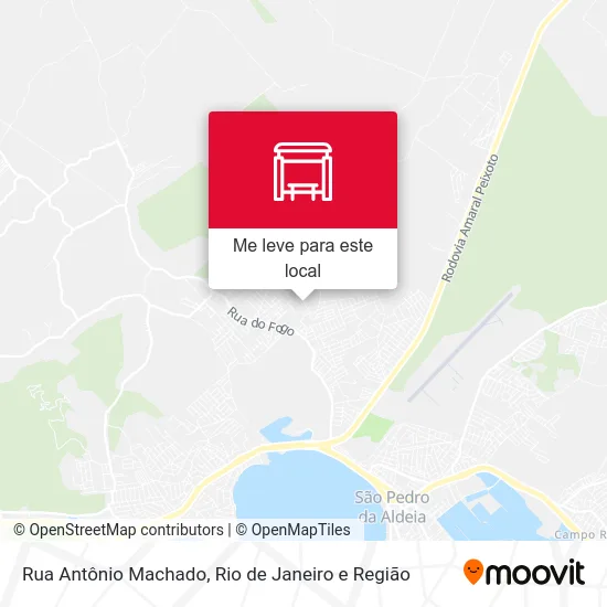 Rua Antônio Machado mapa