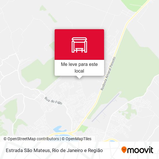 Estrada São Mateus mapa