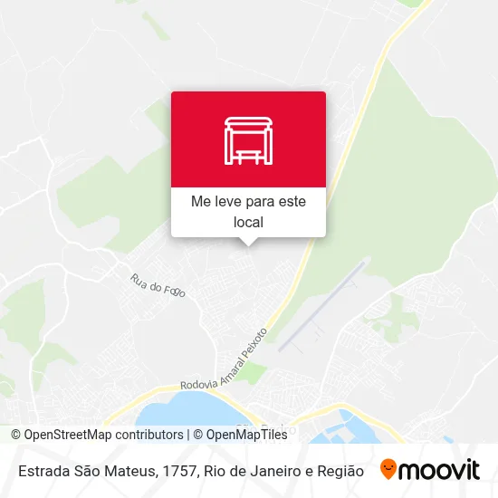 Estrada São Mateus, 1757 mapa