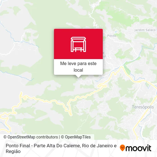 Ponto Final - Parte Alta Do Caleme mapa