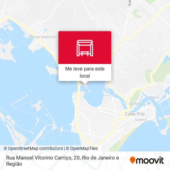 Rua Manoel Vitorino Carriço, 20 mapa
