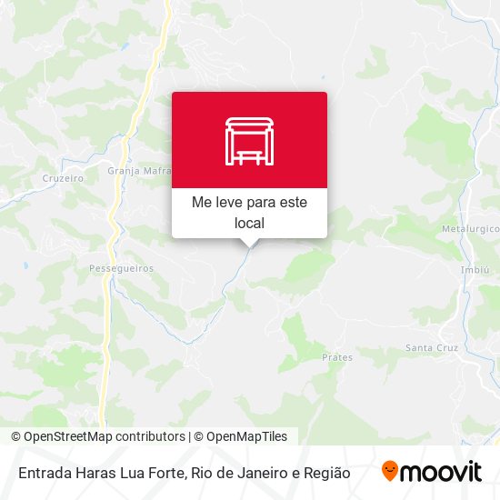 Entrada Haras Lua Forte mapa