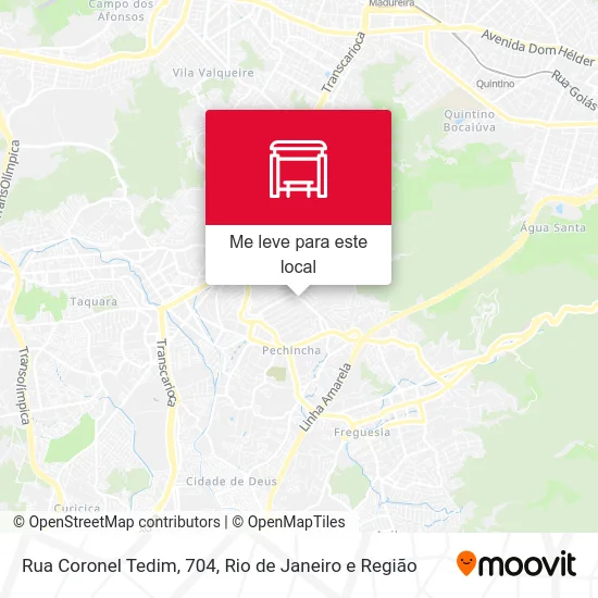 Rua Coronel Tedim, 704 mapa