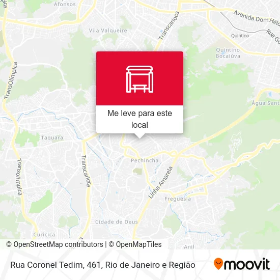 Rua Coronel Tedim, 461 mapa