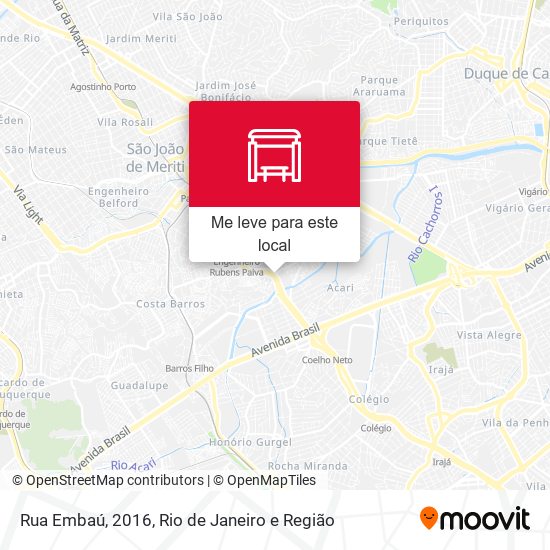 Rua Embaú, 2016 mapa