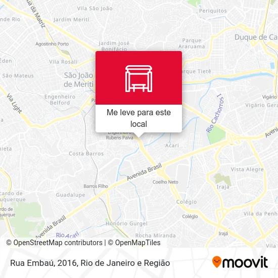 Rua Embaú, 2016 mapa